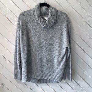 Gray cowl neck sweater